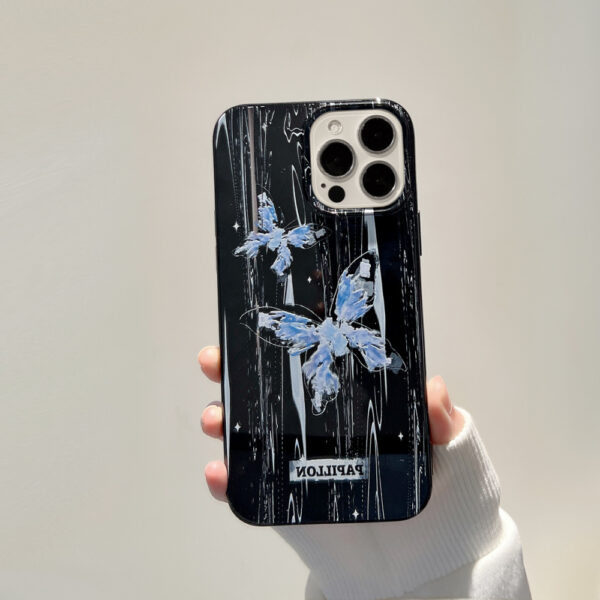 Apple iPhone 13 Series TPU Schmetterling Handyhülle Mode iPhone 13 Pro – Bild 4