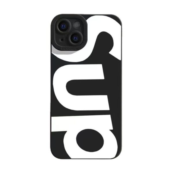 Apple iPhone 15 Series Einfach Handyhülle iPhone 15 Plus Briefe Silikon – Bild 10