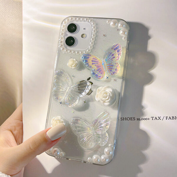 Apple iPhone 12 Series Mode TPU iPhone 12 mini Schmetterling Handyhülle – Bild 4