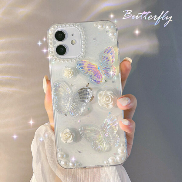 Apple iPhone 12 Series Mode TPU iPhone 12 mini Schmetterling Handyhülle – Bild 6