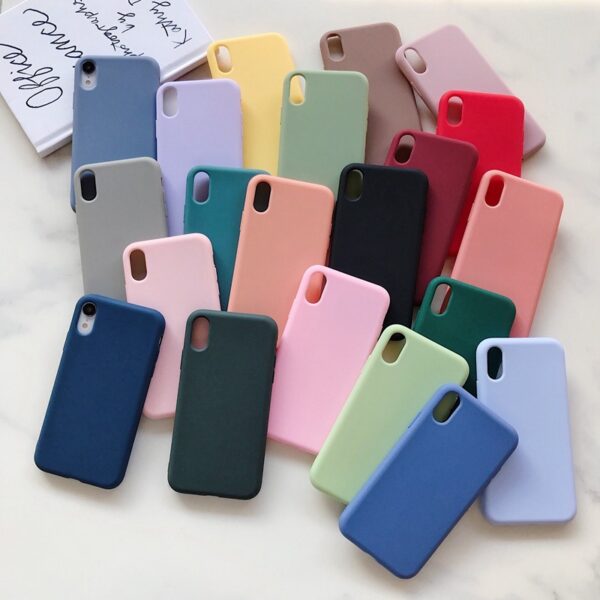 Apple iPhone X Series Handyhülle Einfach iPhone Xr TPU Einfarbig – Bild 2